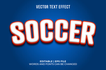 editable 3d soccer text template