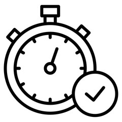 Timing  Icon Element For Design