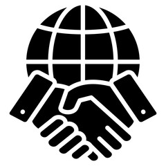 International Cooperation  Icon Element For Design