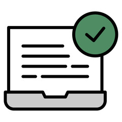 Task Accomplished  Icon Element For Design