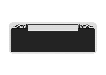 New Orleans French Quarter blank street sign with reflective effect in vector © Thomas Pajot