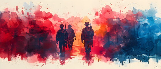 Obraz premium Memorial Day is a holiday to respect, remember, and commemorate fallen soldiers. celebration started in the United States full of patriotism
