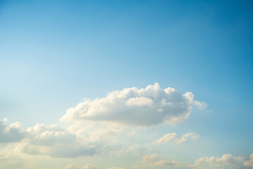 Summer blue sky cloud gradient light white background. Beauty clear cloudy in sunshine calm bright winter air bacground. Gloomy vivid cyan landscape in environment day horizon skyline view spring wind