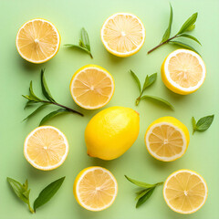 Obraz premium set of citrus fruits