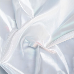 white satin fabric with refractive light - obrazy, fototapety, plakaty