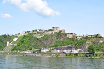 Koblenz - Ehrenbreitstein with Festung Ehrenbreitstein 04/24