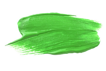 Colored brush stroke paiting over isolated background, canvas watercolor texture, pink lipstick smudge