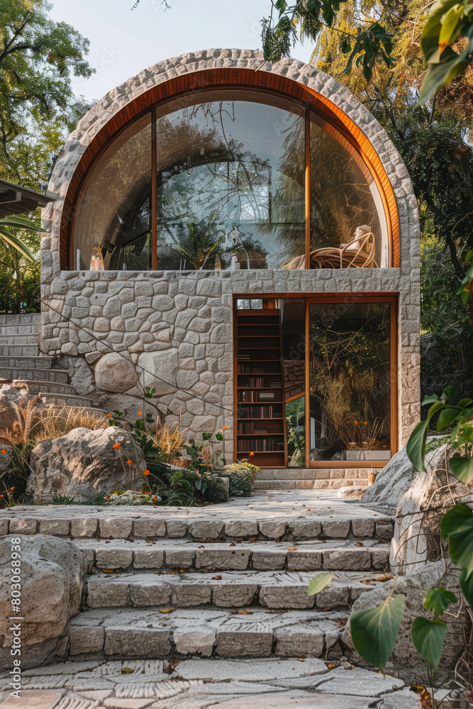 Aufkleber a historical renovation where the golden ratio is used to design additions that complement the origi