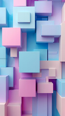 Colorful pastel geometric in a digital art pattern for web design or background