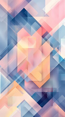 Colorful pastel geometric in a digital art pattern for web design or background