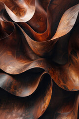 An artistic depiction of waves, abstracted into a series of smooth, rolling cylindrical forms,