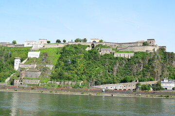 Koblenz - Ehrenbreitstein with Festung Ehrenbreitstein 04/24