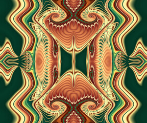 Computer generated abstract colorful fractal artwork