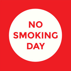 Design for world no-smoking day