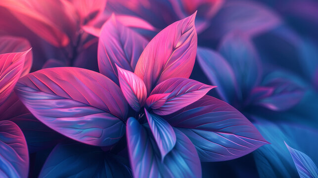 A close up of a purple flower with a blue background