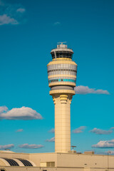 Top of the Atlanta Airport air traffic control tower