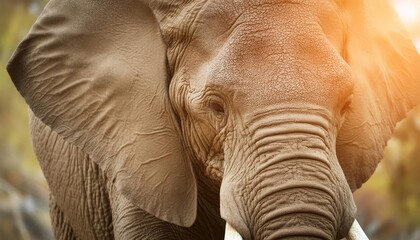 elephant close-up , generated by AI