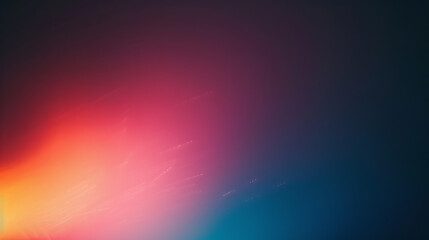 abstract background with rainbow - Minimalist gradient background, blur, retro colors, black background