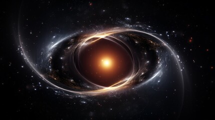A black hole in space