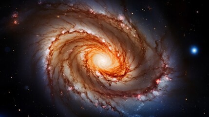 Spiral Galaxy NGC 1566, concept illustration