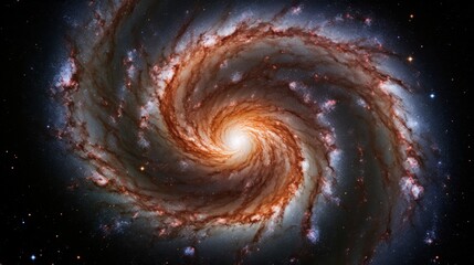 Spiral Galaxy NGC 1566, concept illustration