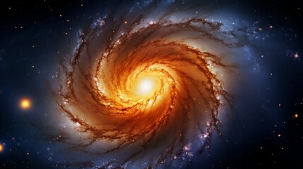 Spiral Galaxy NGC 1566, concept illustration
