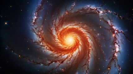 Spiral Galaxy NGC 1566, concept illustration