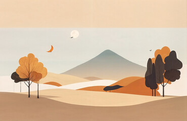 landscape with camel
