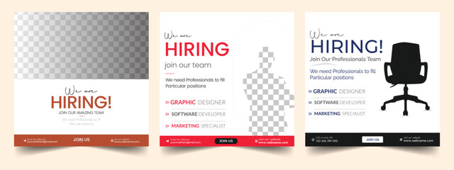 Hiring recruitment open vacancy design info label template. We are hiring to join our team announcement lettering, Minimal we are hiring background, job vacancy concept