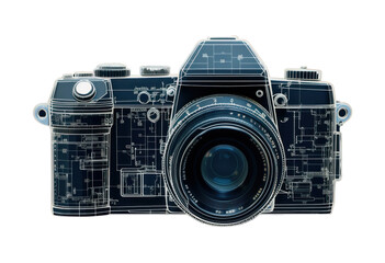 PNG  Camera diagram camera blue.
