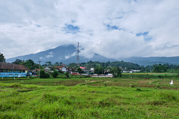 Serene Mountain View in the Countryside