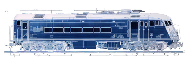 Naklejka premium PNG Train train vehicle diagram.