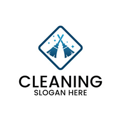 cleaning service logo and template vector, suitable for your company