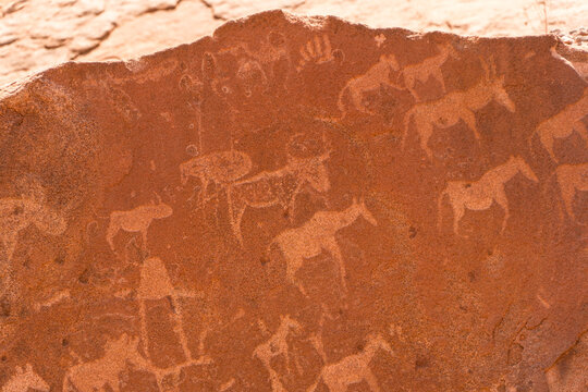 Engravings at Twyfelfontein, Namibia