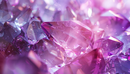 shiny purple and pink crystal background with futuristic glow