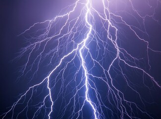 Lightning on a dark background, wallpaper