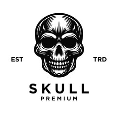 skull icon logo template illustration