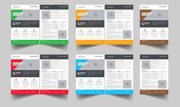 Technical Data Sheet layout template. Product Catalogue & modern a4 product catalog design template, Minimalist product brochure template design, A4 flyer, corporate flyer, business flyer, catalog