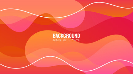 Vector Gradient Wave Abstract Background