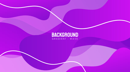 Vector Gradient Wave Abstract Background