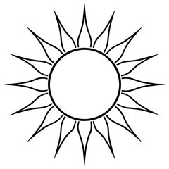 A abstract sun vector illustration.