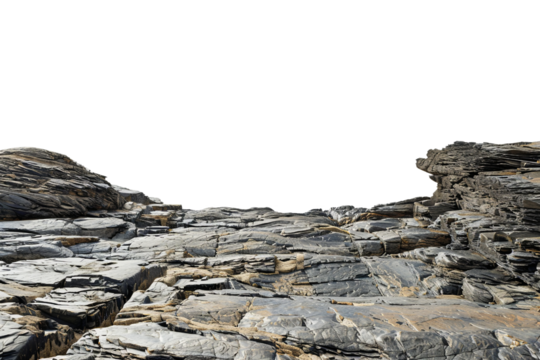 cliff of rock illustration PNG element cut out transparent isolated on white background ,PNG file ,artwork graphic design.