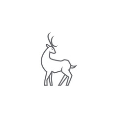 Modern Deer logo design vector illustration 