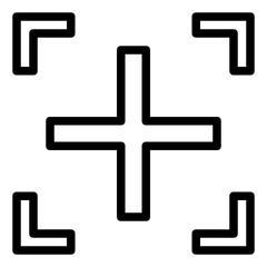 Obraz premium camera focus icon