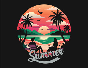 Printsummer,summer vaccation.welcome summer ,summer vibes
