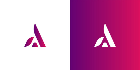 Letter A logo icon design template elements. modern letter A symbol