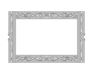 Retro vintage medieval frame illustration isolated on white background. Vector illustration