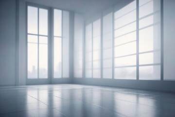 empty room with windows