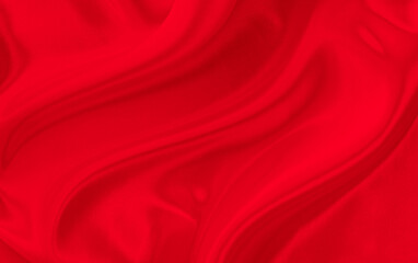 Black red satin dark fabric texture luxurious shiny that is abstract silk cloth background with patterns soft waves blur beautiful.