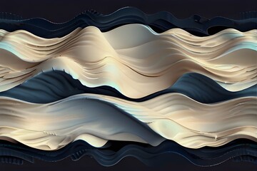 abstract with seamless wavy pattern Generative AI 